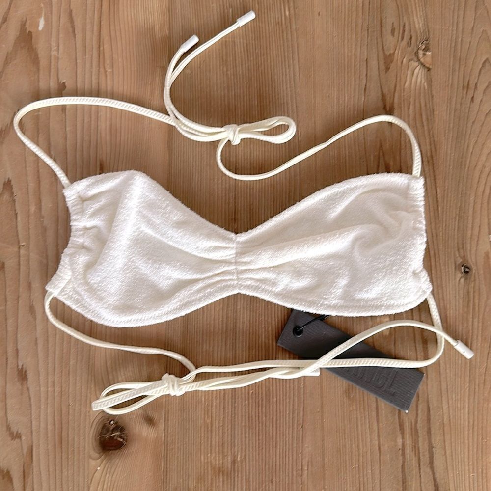 TRIANGL TOP ONLY GRETA - COCONUT NO BAG NEW WITH TAGS